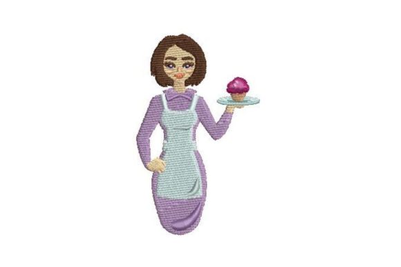 Baker Holding a Cupcake