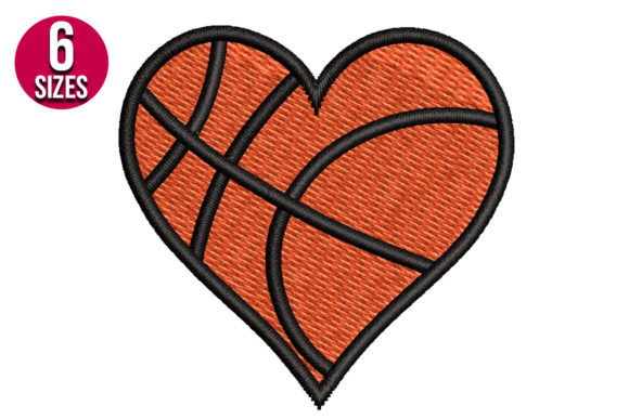 Basketball Heart: A Playful Holiday Embroidery Pick