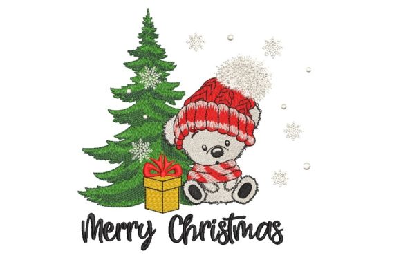 Christmas Tree with Teddy Bear