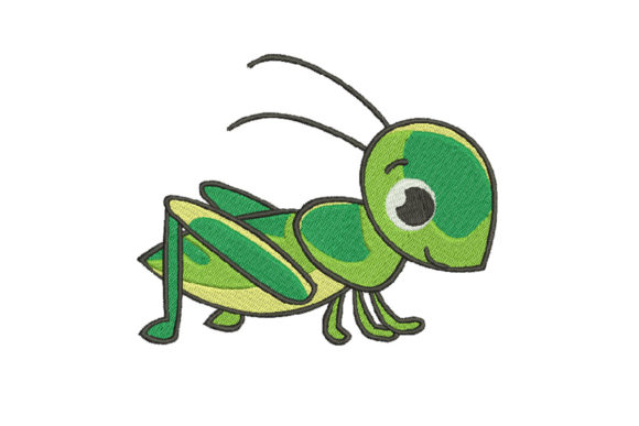Cute Green Grasshopper