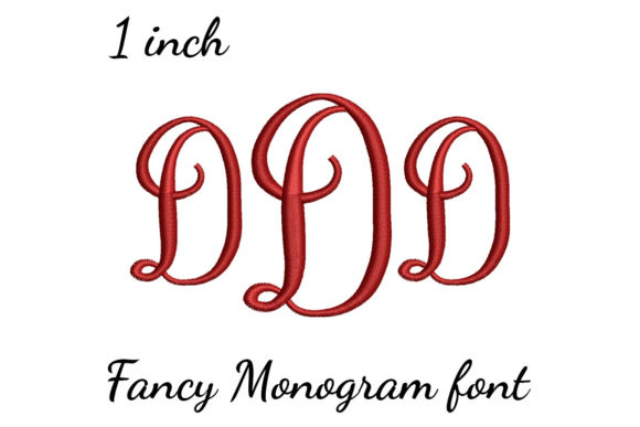 D Monogram Font Fancy
