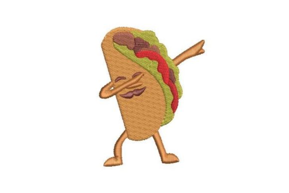 Dabbing Taco: A Playful Embroidery Spark for Handmade Gifts