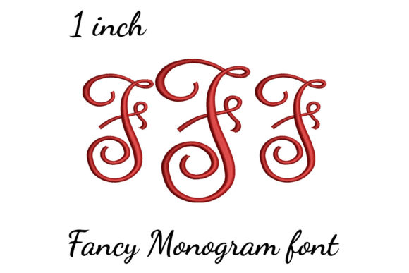 F Monogram Font Fancy