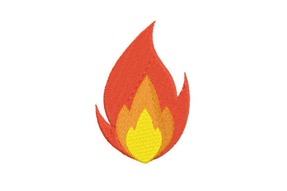Flame: A Bold, Versatile Embroidery Design for Craft Fairs