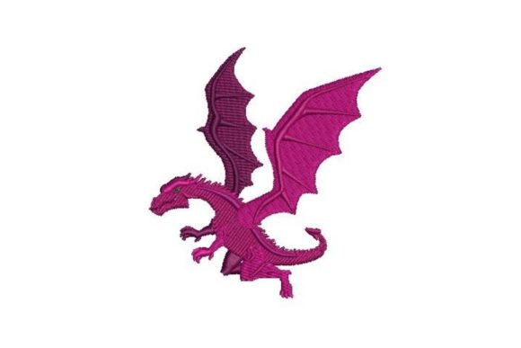 Flying Dragon: A Whimsical Embroidery Gem for Handmade Gifts
