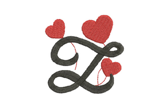 Heart Alphabet Letter Z