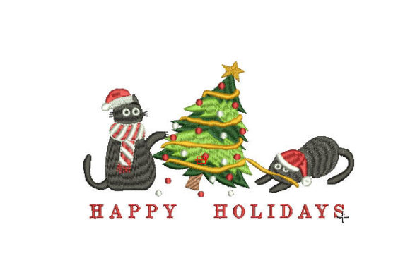 Naughty Christmas Cats