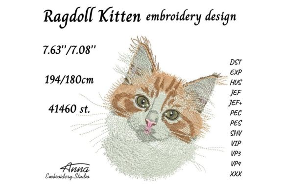 Ragdoll Kitten Embroidery Review